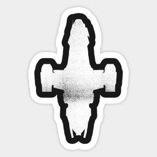 Serenity Silhouette | White Sticker